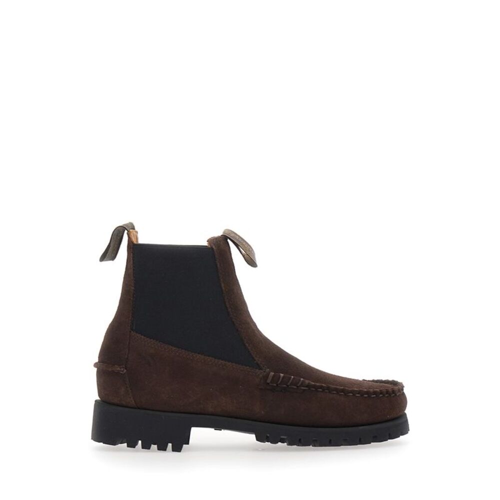 Sebago Women Calliope Suede Lug Brown Rubber Sole Ankle Boots For Men